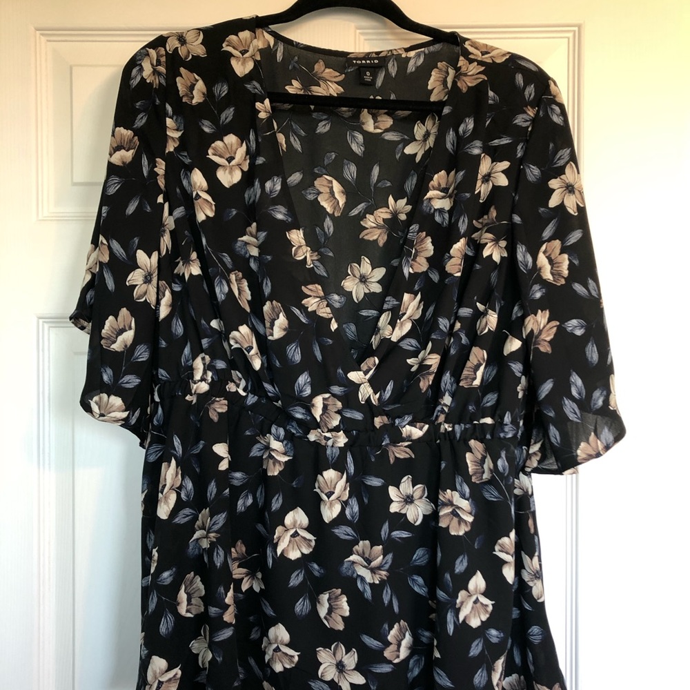 Torrid faux wrap shirt